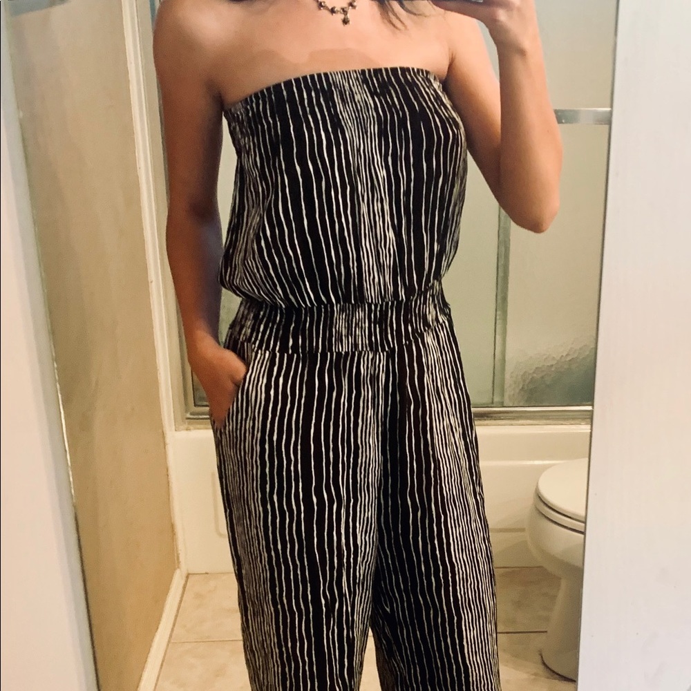 New black and white jumpsuit small
